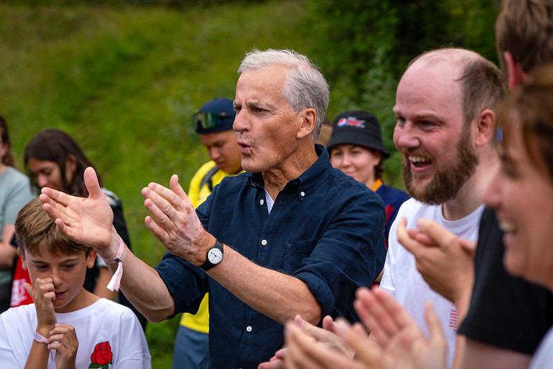 Jonas Gahr Støre i valgkamp 